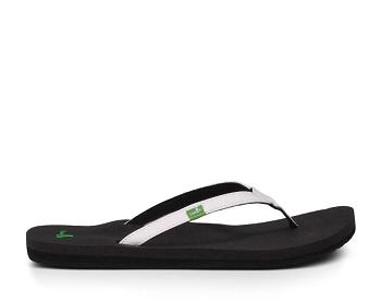 Sanuk Yoga Joy Women's Flip Flops White | Canada 63WNB